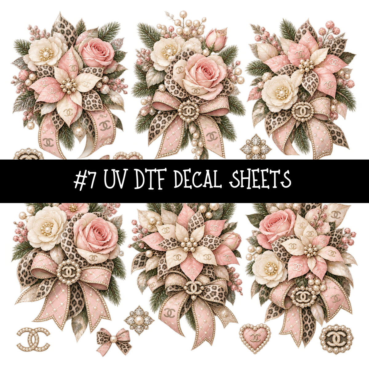 Bougie Nutcracker Chanel UV DTF Decal sheets 11 Designs available