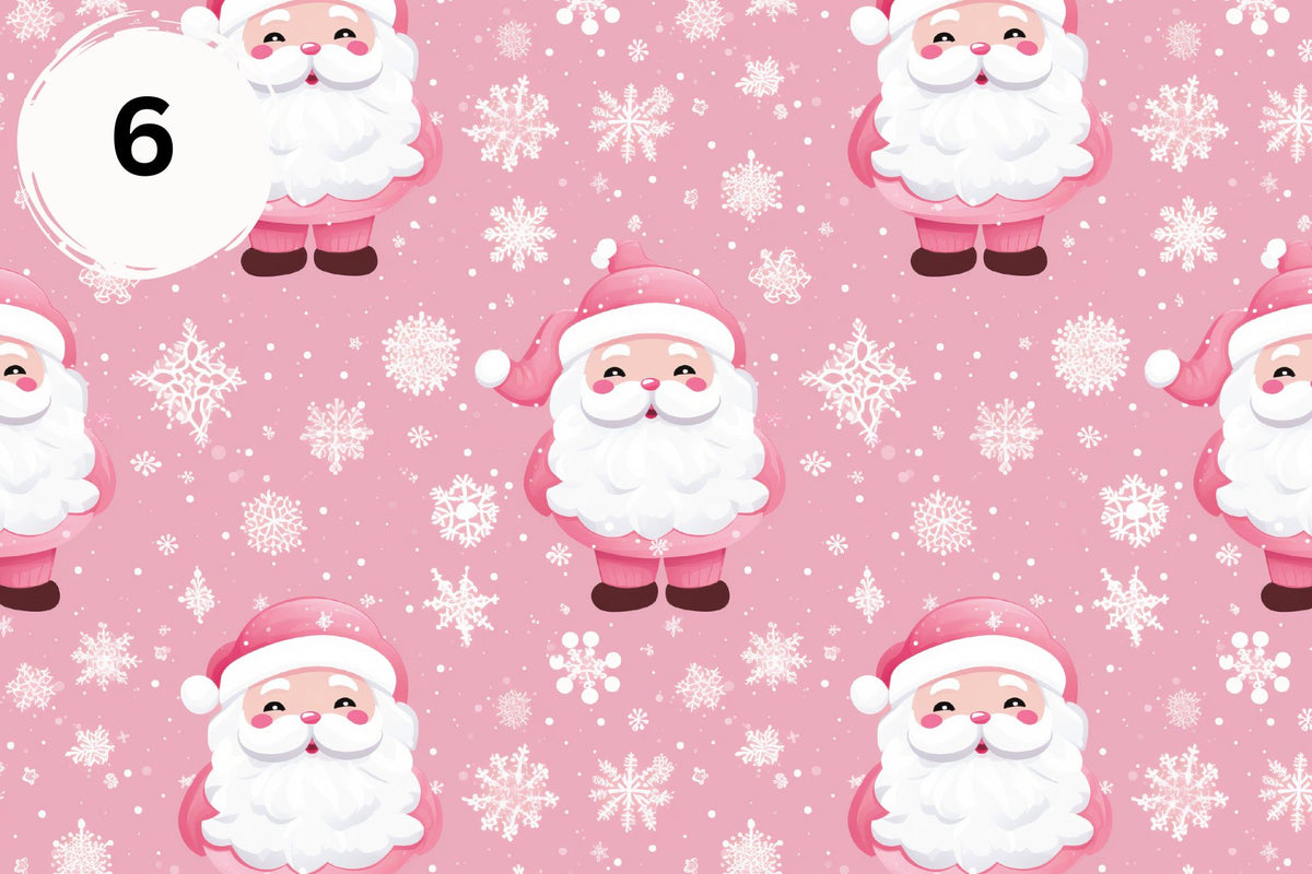 Dreaming of a Pink Christmas vinyl collection- 12x12 sheets- 12designs available