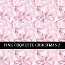 Pink Coquette Christmas  Collection vinyl sheets 14 Patterns to choose from