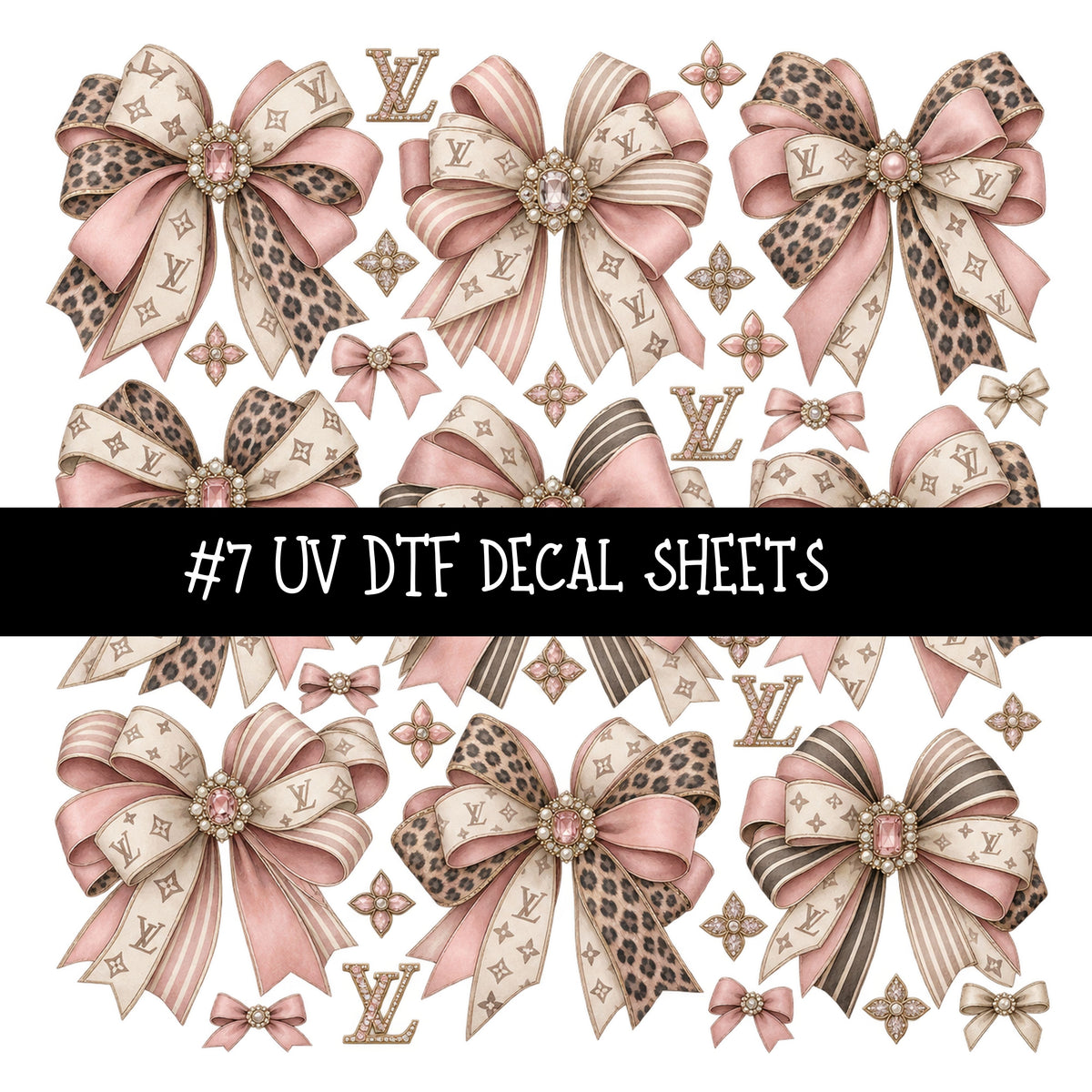 Bougie Nutcracker LV UV DTF Decal sheets 11 Designs available