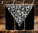 Floral Tool UV DTF Vsplit tumbler wraps white 7 Designs