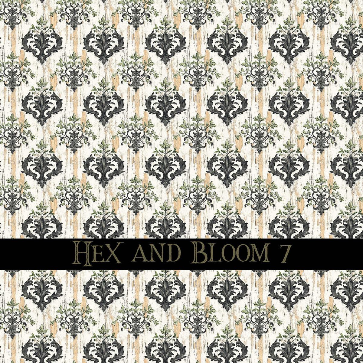 Hex and Bloom Vinyl collection- 12x12 vinyl sheets-16 designs available