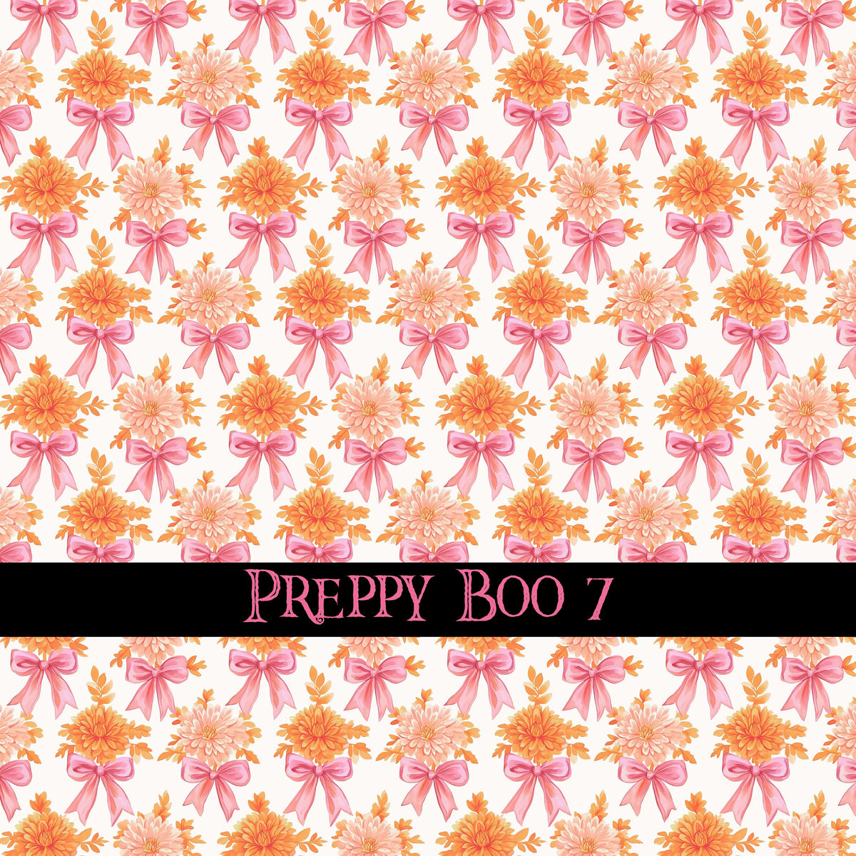 Preppy Boo collection- 12x12 vinyl sheets-10 designs available
