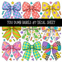 You dumb babies UV DTF Decal sheets 12 Designs available