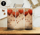 Vintage Valentine Vinyl Tumbler Wraps- 7 Designs- 2 Sizes available