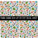 Yabba Dabba Doo UV DTF Decal sheets 12 Designs available