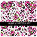 Mahjong UV DTF Decal sheets 11 Designs available