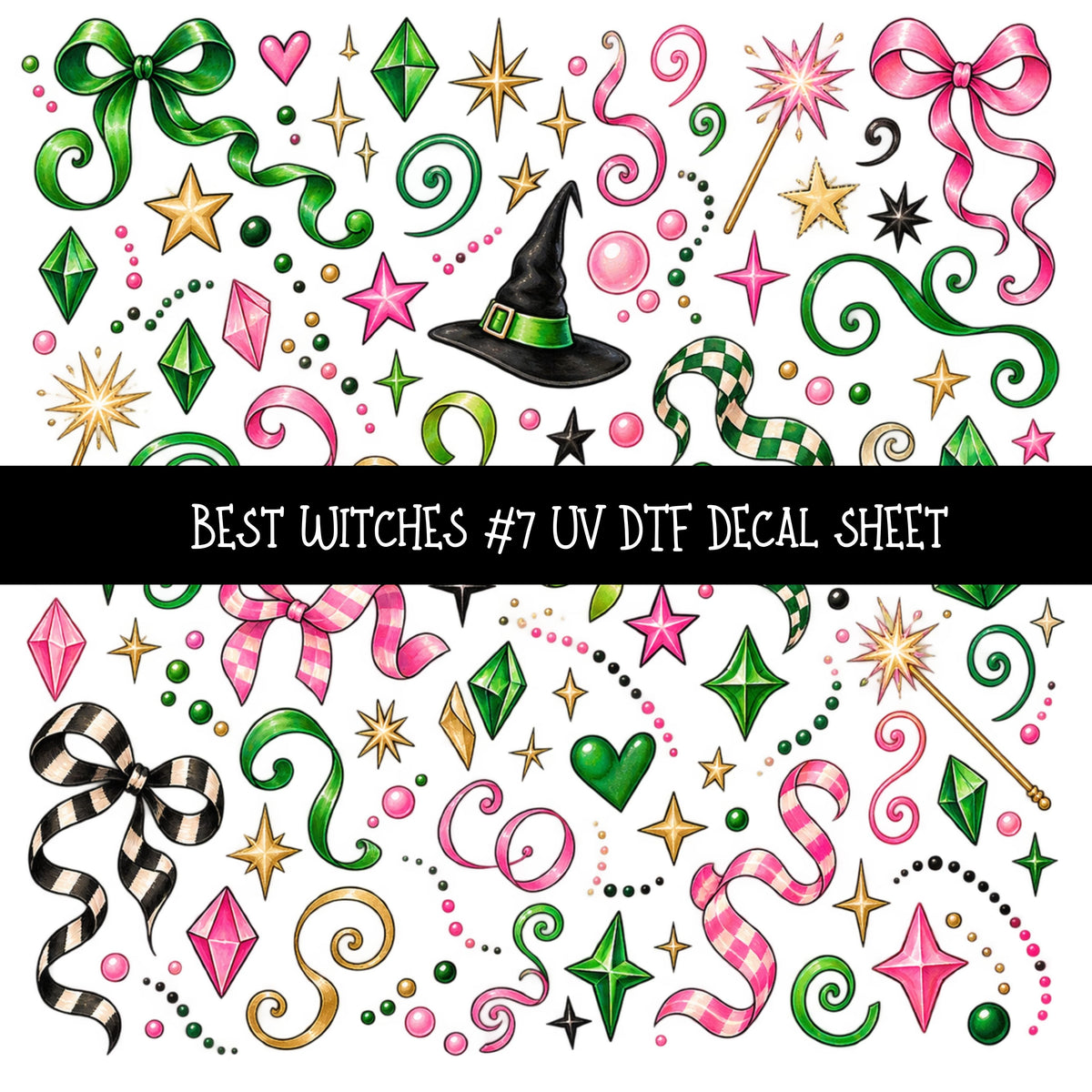 Best Witches UV DTF Decal sheets 11 Designs available
