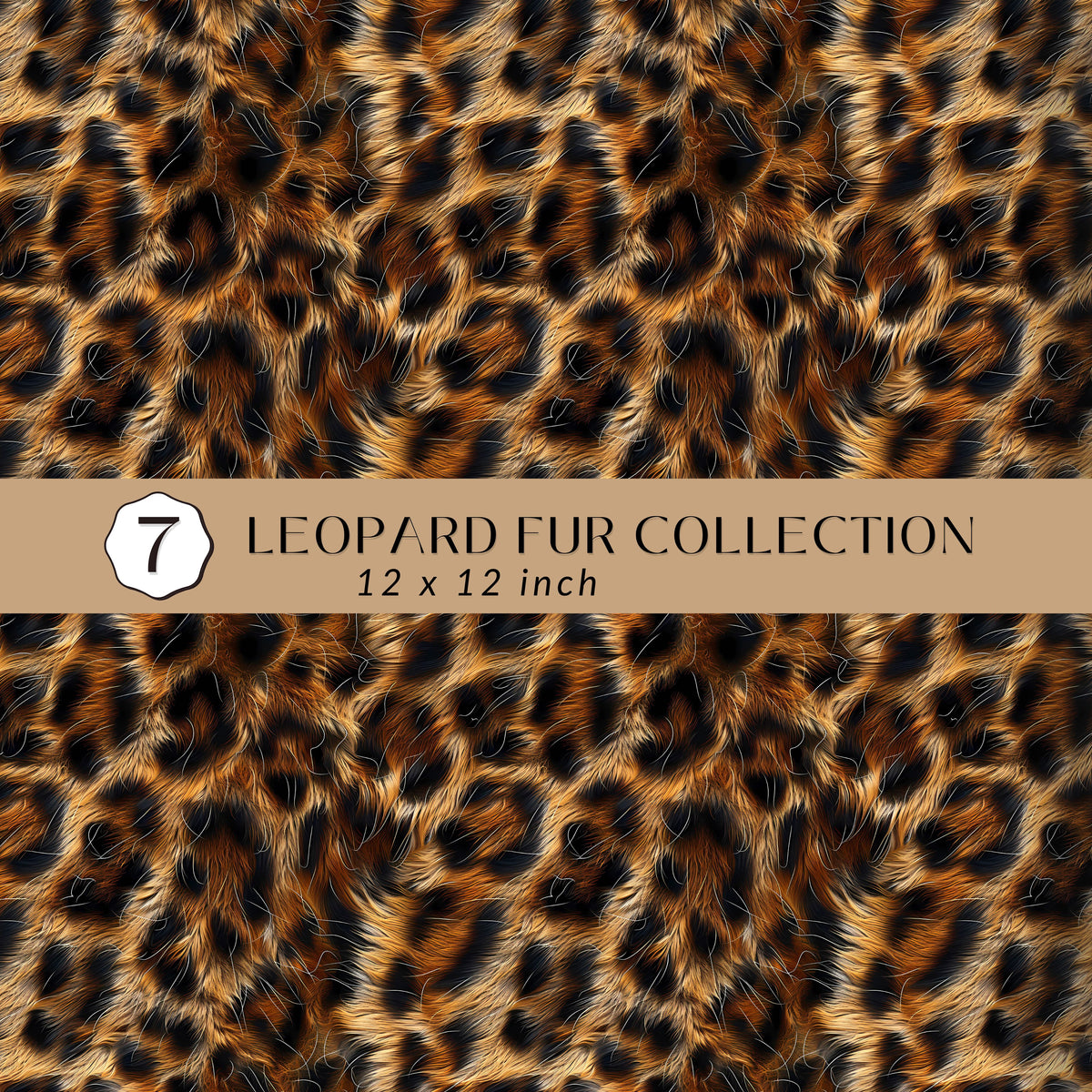 leopard Fur Collection Vinyl collection- 12x12 vinyl sheets-10 designs available
