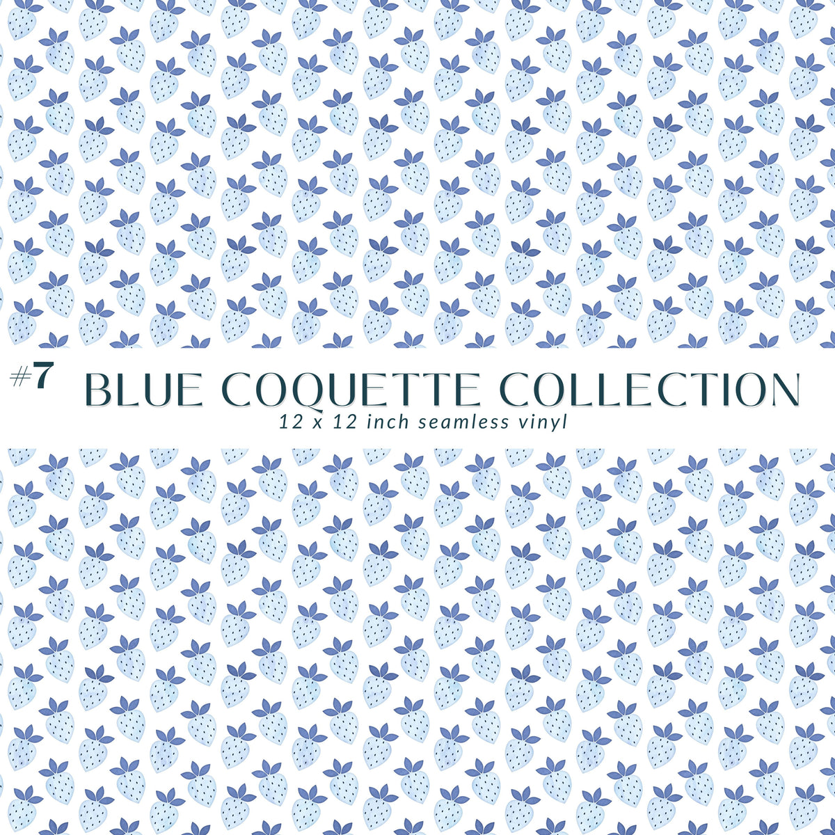 Blue Coquette Collection Vinyl collection- 12x12 vinyl sheets-20 designs available