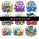 Phase 10 UV DTF Decal sheets 11 Designs available