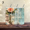 Vintage Teal Floral Wraps - 13 Designs