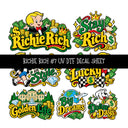 Richie Rich UV DTF Decal sheets 11 Designs available