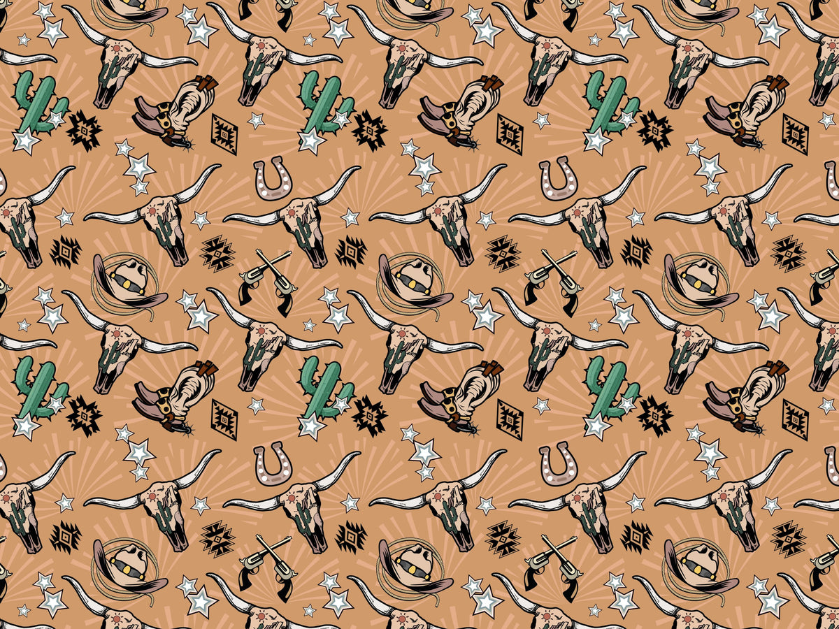 Colorful Western 12x12 Vinyl Sheets- 9 Designs Available
