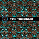 Western Turquoise and Leather Collection Vinyl collection- 12x12 vinyl sheets-20 designs available