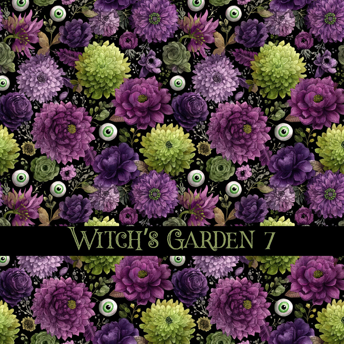 Witch's Garden Vinyl collection- 12x12 vinyl sheets-10 designs available
