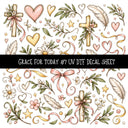 Grace for today UV DTF Decal sheets 12 Designs available