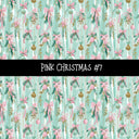 Pink Christmas Collection vinyl sheets 12 Patterns to choose from