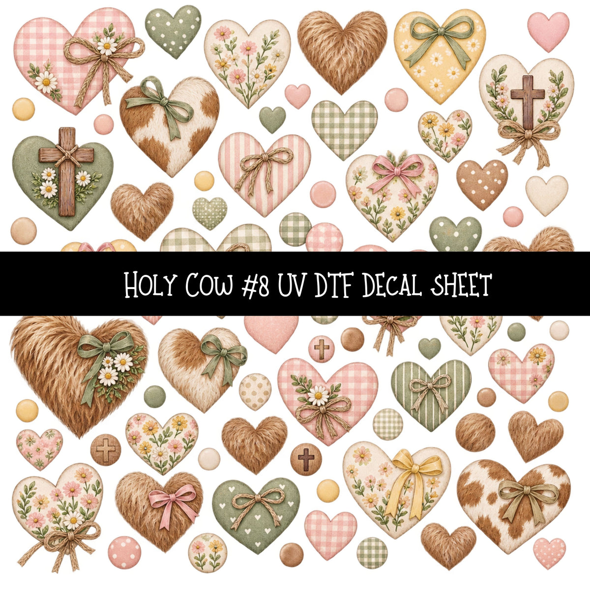 Holy Cow UV DTF Decal sheets 12 Designs available