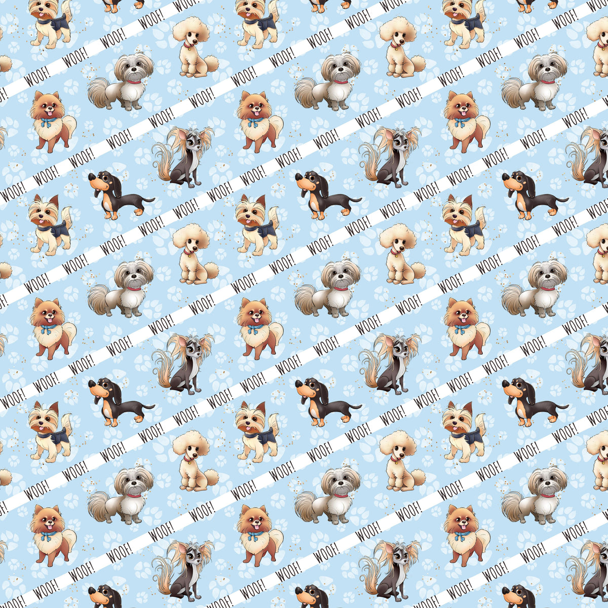 Cute Dogs Collection Vinyl collection- 12x12 vinyl sheets-12 designs available
