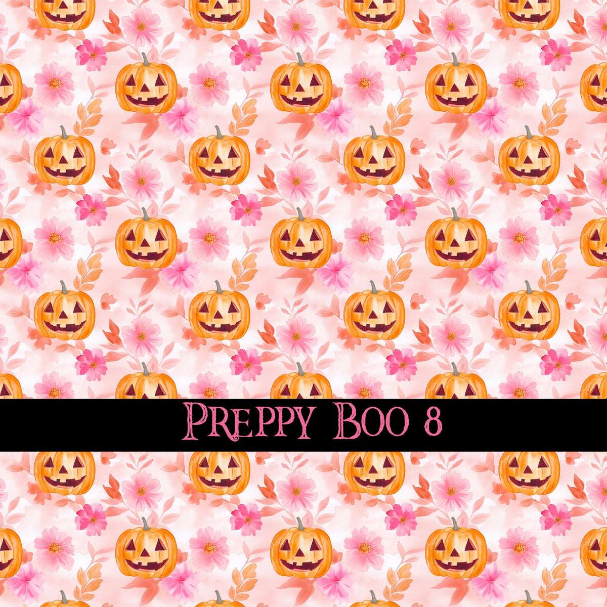Preppy Boo collection- 12x12 vinyl sheets-10 designs available
