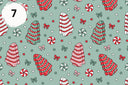 Christmas Cakes vinyl collection- 12x12 sheets- 12 designs available