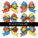 Pippi UV DTF Decal sheets 12 Designs available