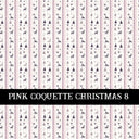 Pink Coquette Christmas  Collection vinyl sheets 14 Patterns to choose from