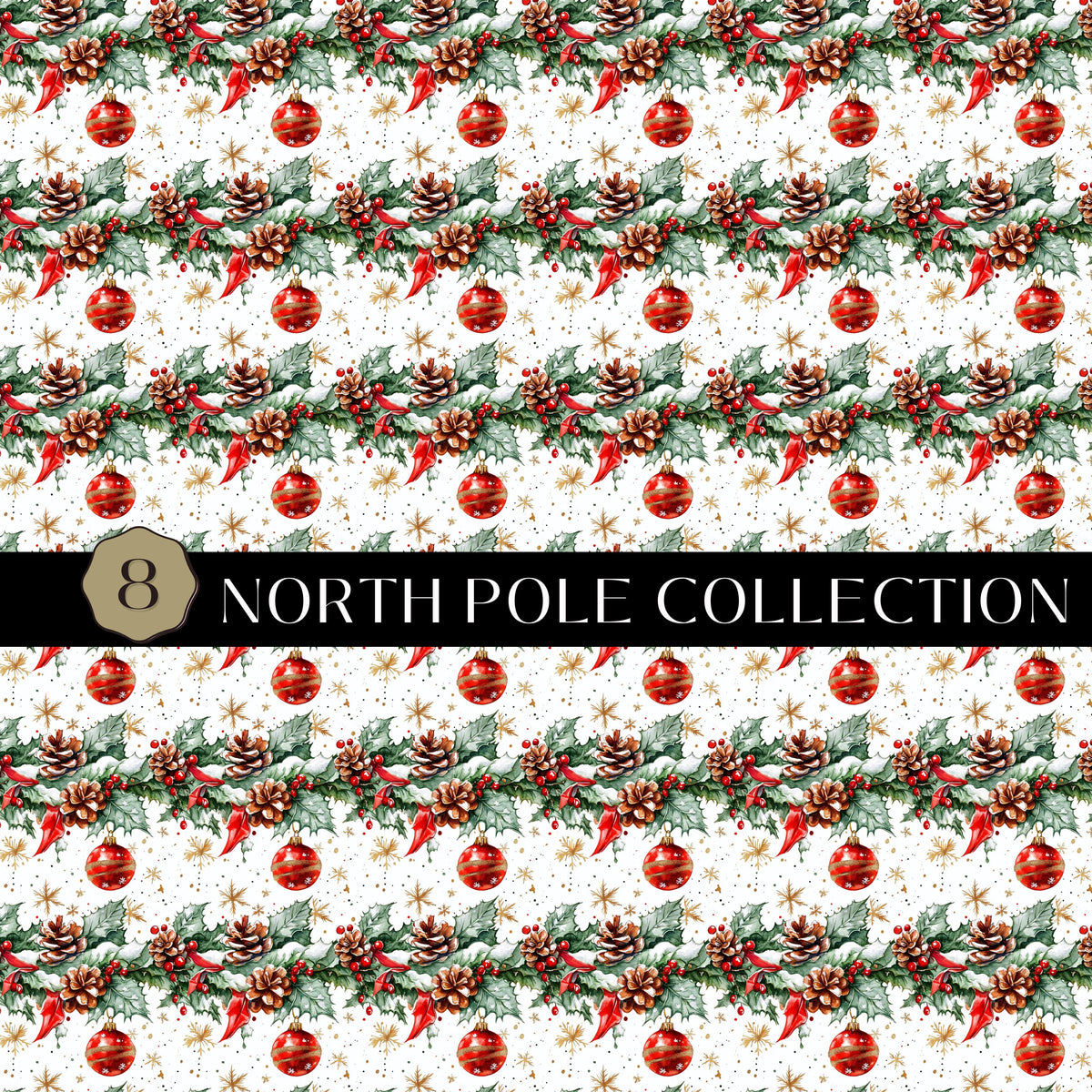 North Pole Vinyl collection- 12x12 vinyl sheets-10 designs available