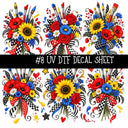 Paint the town UV DTF Decal sheets 13 Designs available