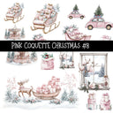 Pink Coquette Christmas 11 UV Decal sheets to choose from