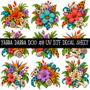 Yabba Dabba Doo UV DTF Decal sheets 12 Designs available