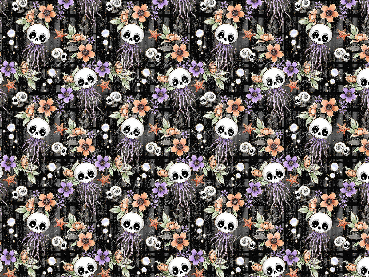 Halloween Mermaids Collection Vinyl collection- 12x12 vinyl sheets-12 designs available