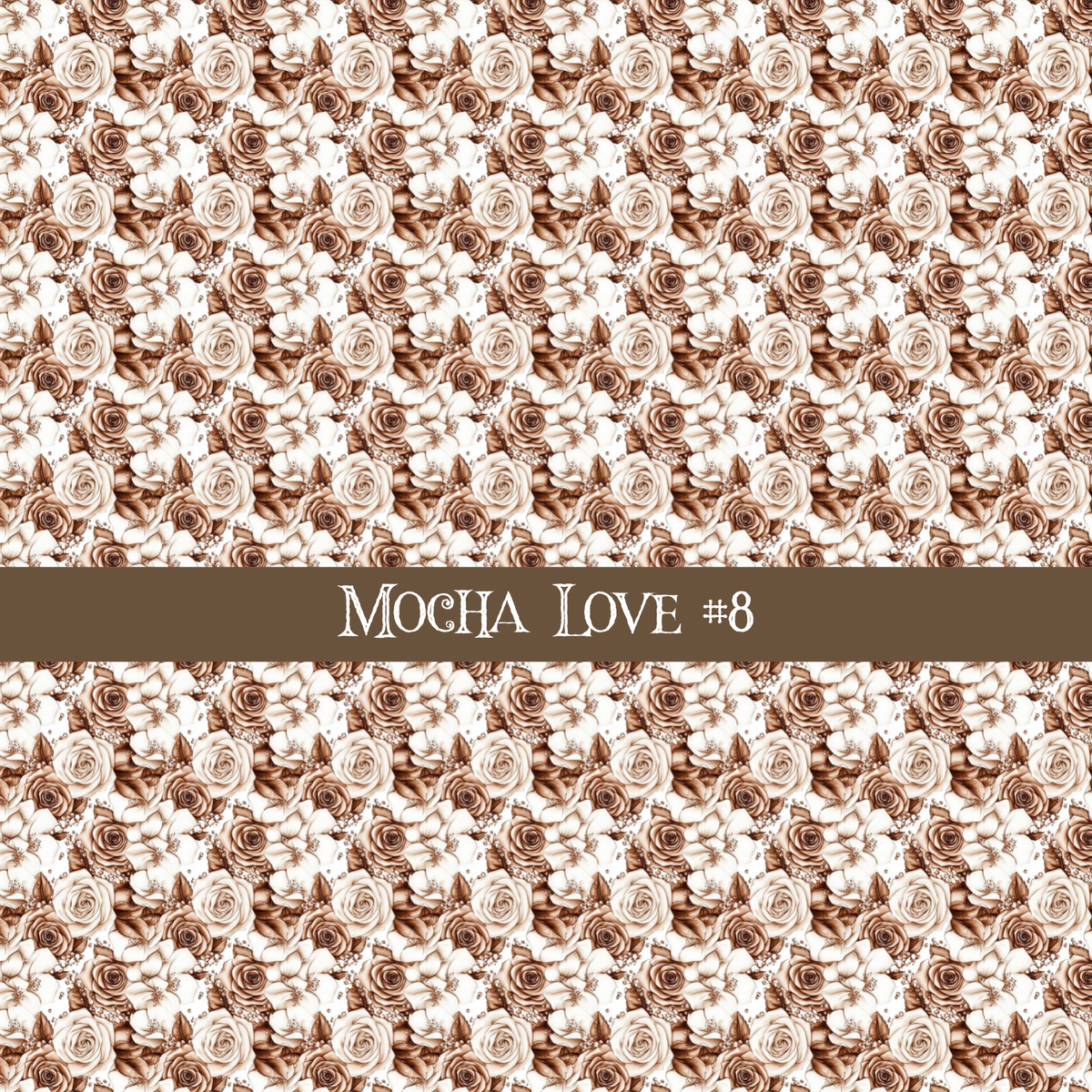 Mocha Love- vinyl sheets 20 (Patterns to choose from)