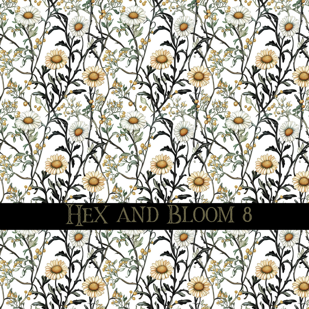 Hex and Bloom Vinyl collection- 12x12 vinyl sheets-16 designs available