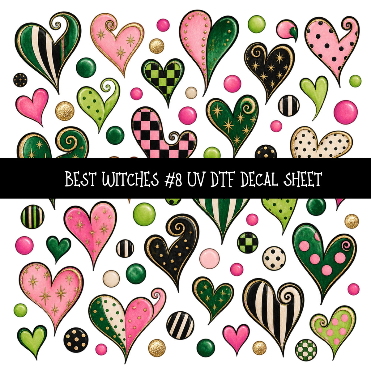 Best Witches UV DTF Decal sheets 11 Designs available