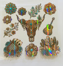 #165 Western Leopard holographic  Decal sheets (2 varrients )