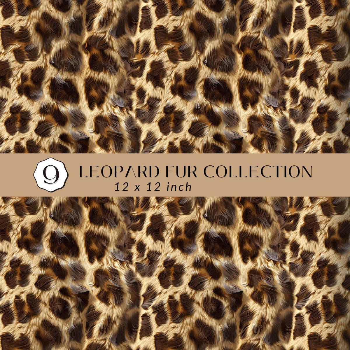 leopard Fur Collection Vinyl collection- 12x12 vinyl sheets-10 designs available