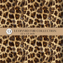 leopard Fur Collection Vinyl collection- 12x12 vinyl sheets-10 designs available