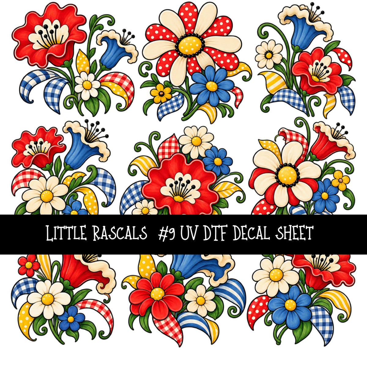 Little Rascals UV DTF Decal sheets 12 Designs available