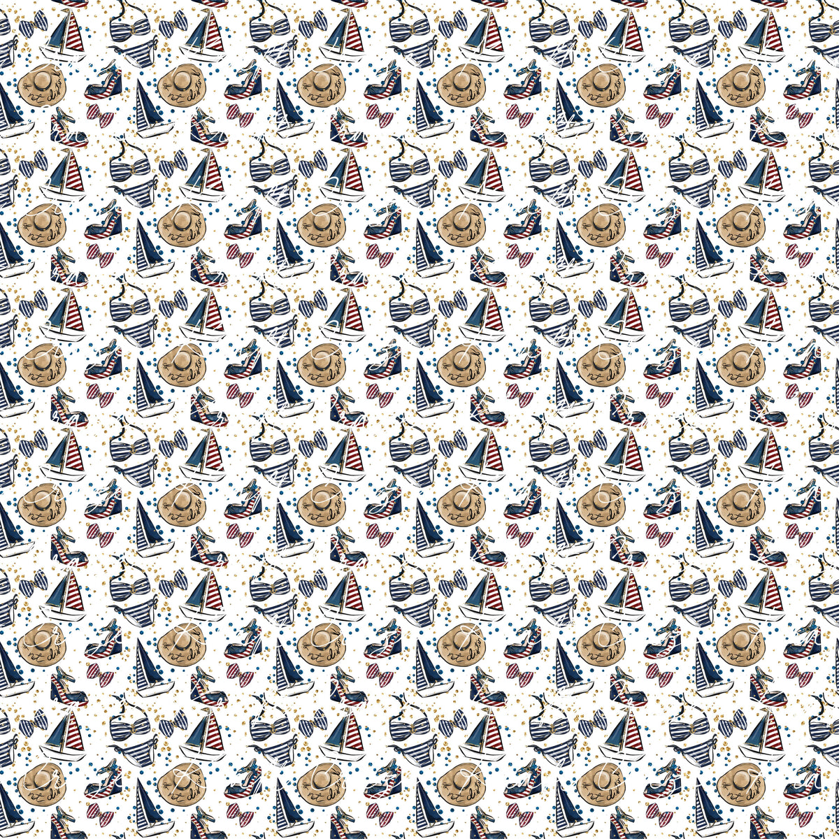 Something Nautical Collection 12x12 Vinyl Sheets- 10 Designs Available