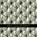 Hex and Bloom Vinyl collection- 12x12 vinyl sheets-16 designs available