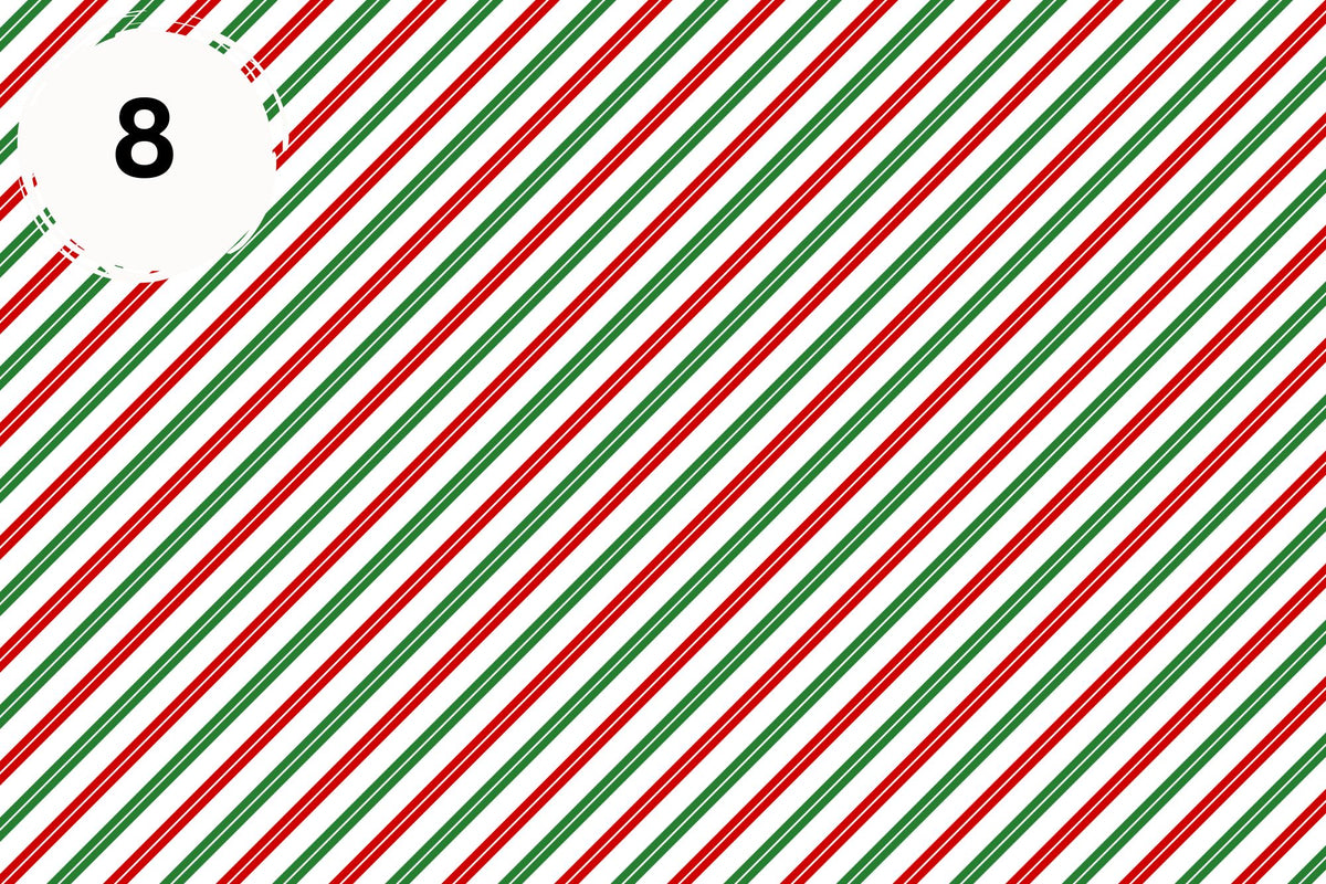 Candy Cane vinyl collection- 12x12 sheets- 16 designs available