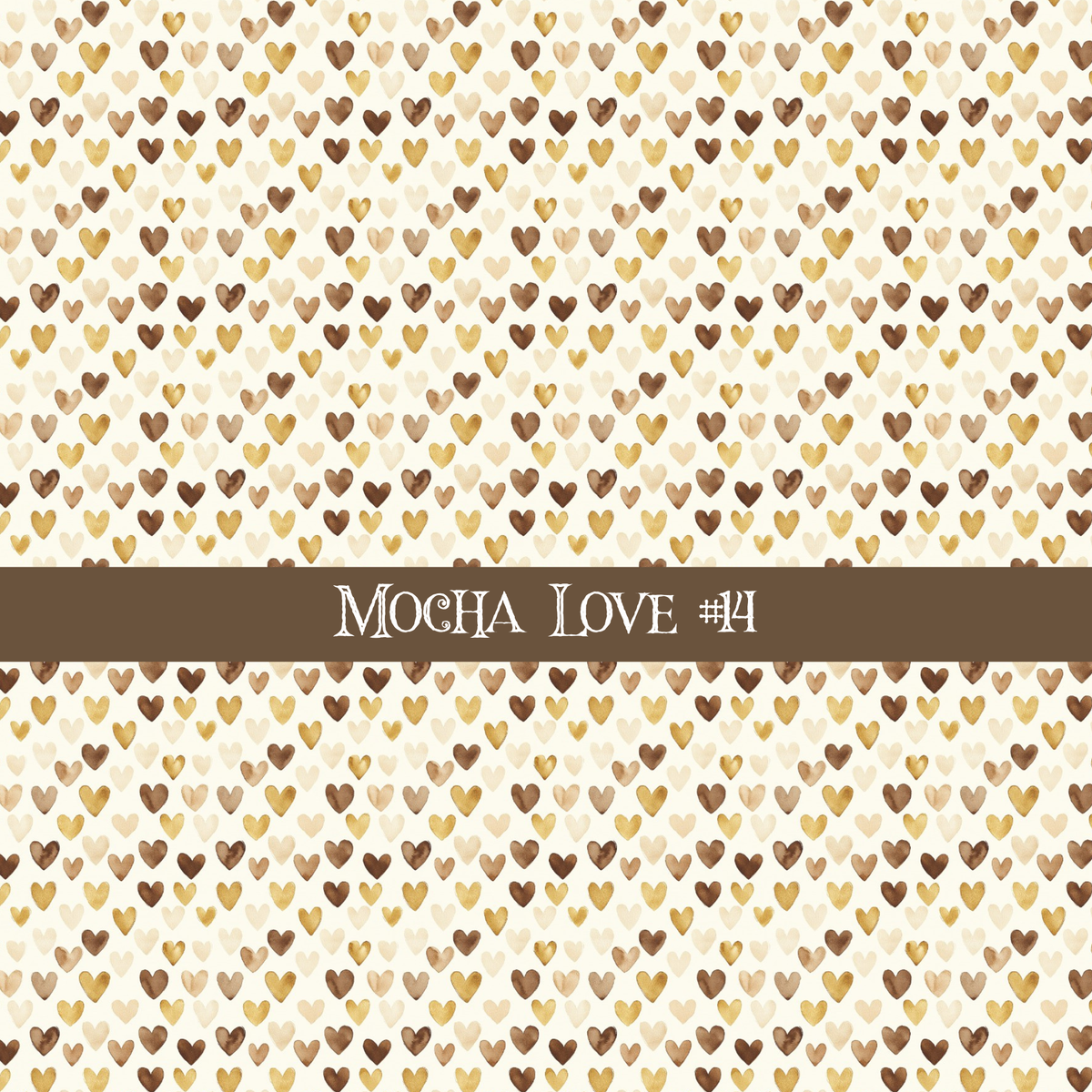 Mocha Love- vinyl sheets 20 (Patterns to choose from)