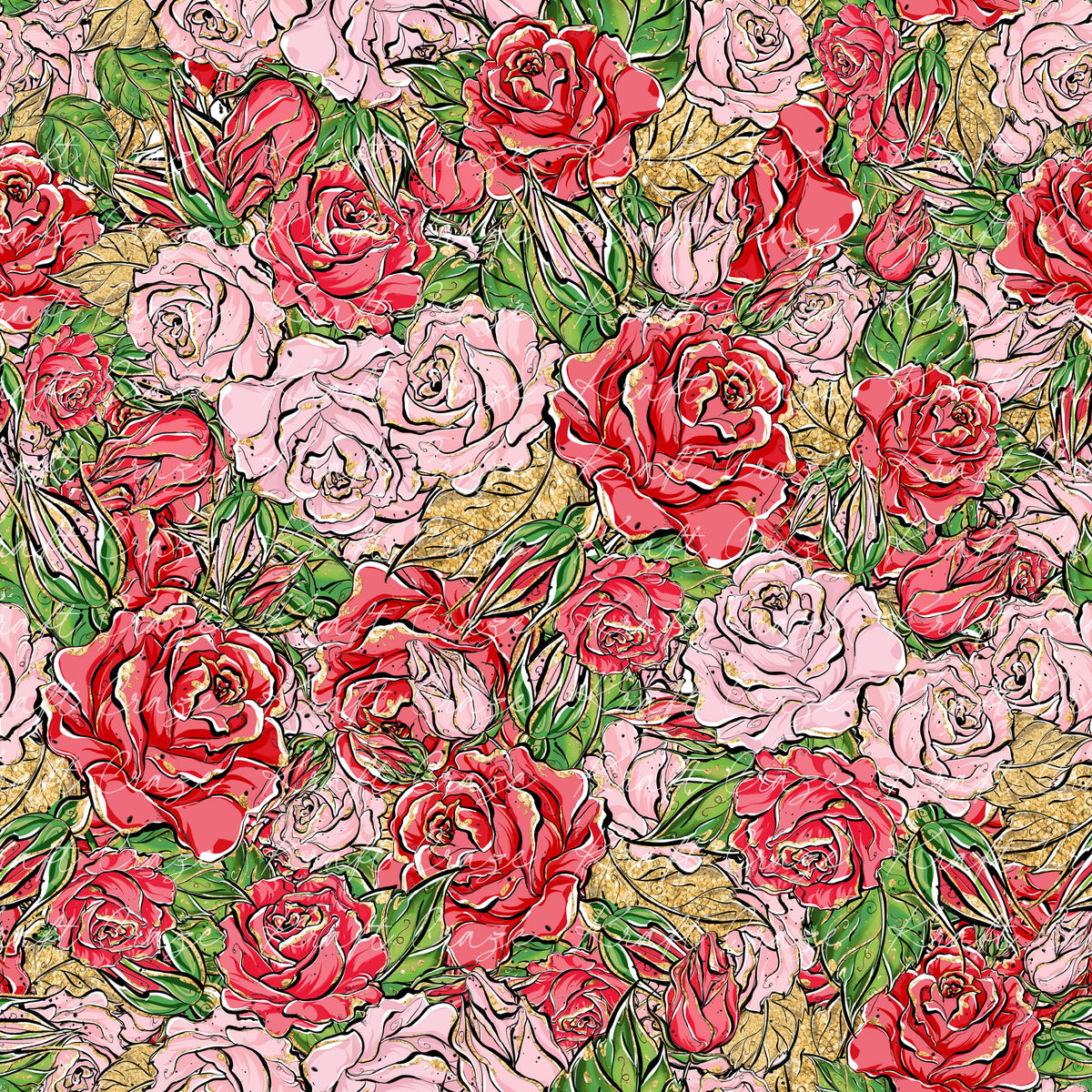 Red and Pink Roses Collection Vinyl collection- 12x12 vinyl sheets-22 designs available