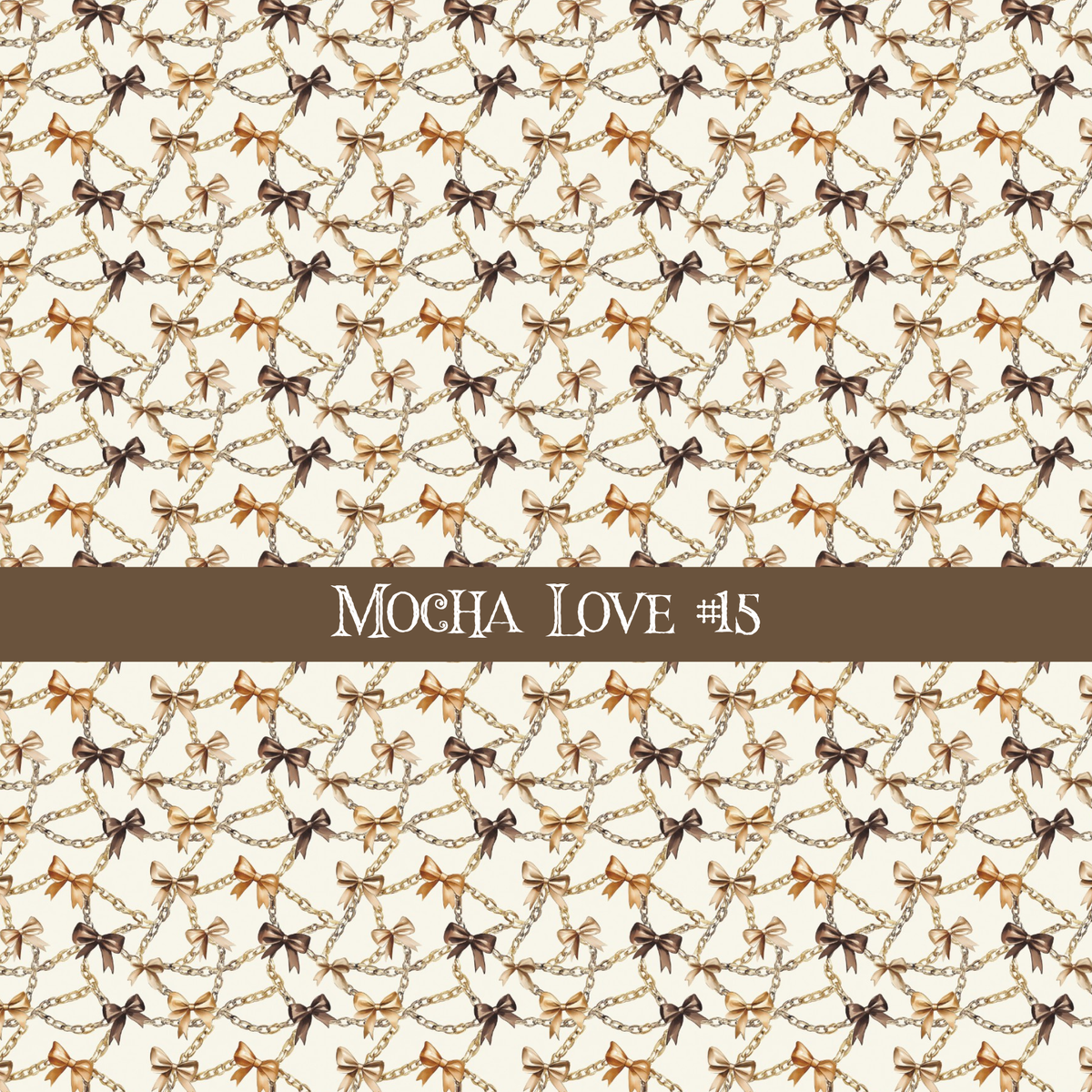 Mocha Love- vinyl sheets 20 (Patterns to choose from)