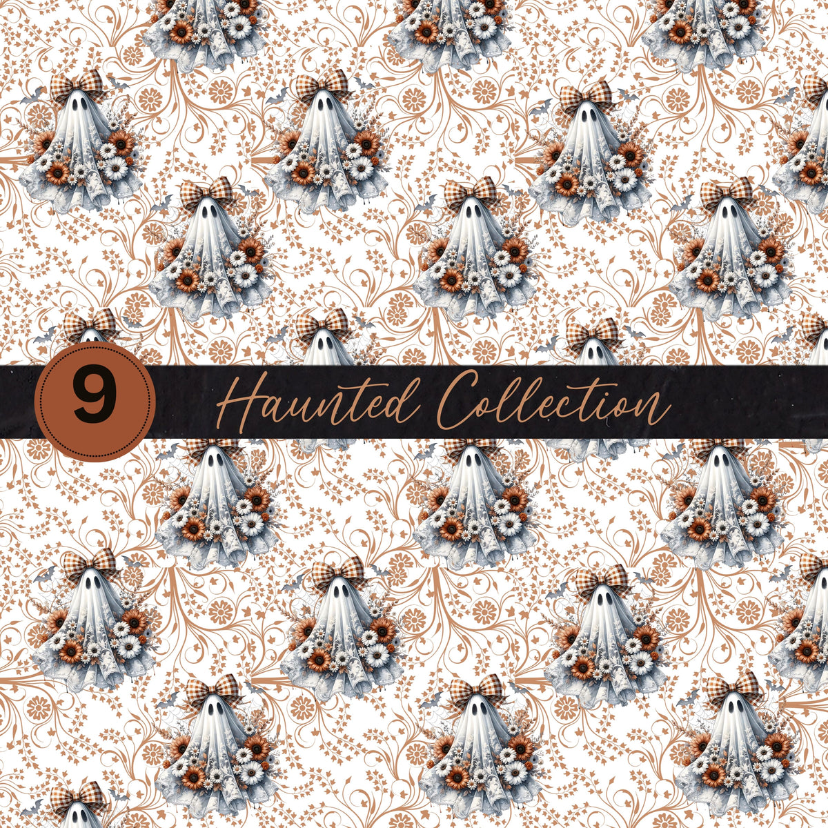 Haunted Vinyl collection- 12x12 vinyl sheets-9 designs available