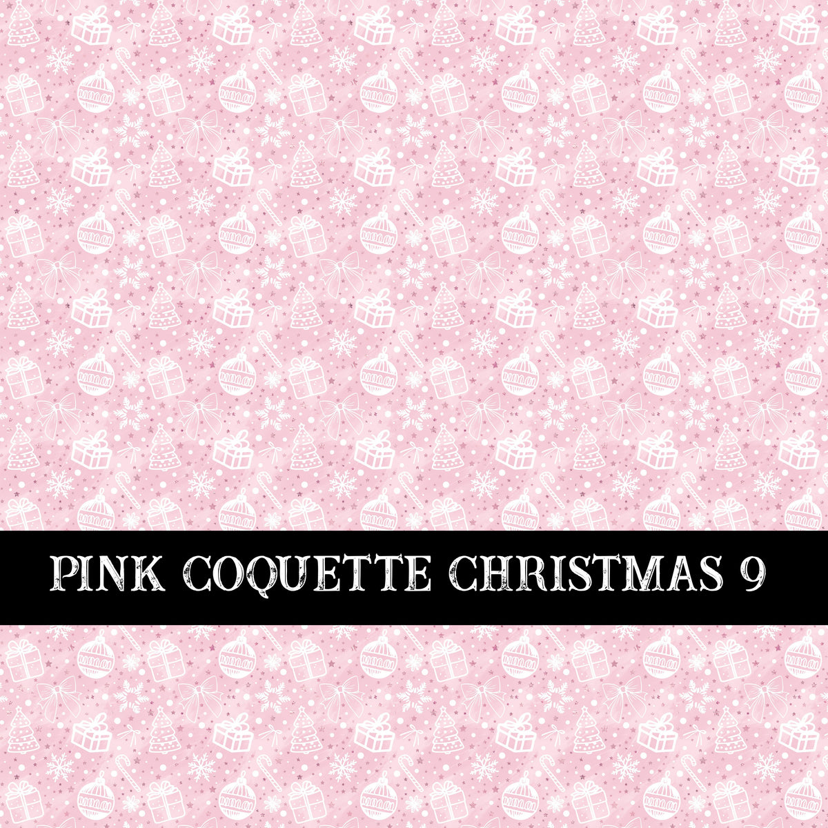 Pink Coquette Christmas  Collection vinyl sheets 14 Patterns to choose from