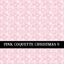 Pink Coquette Christmas  Collection vinyl sheets 14 Patterns to choose from