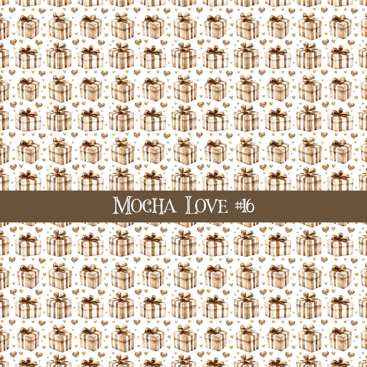 Mocha Love- vinyl sheets 20 (Patterns to choose from)